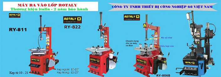 Máy ra vào lốp rotaly